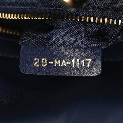 Christian Dior Lambskin Cannage Small Lucky Badges My Lady Dior Navy 7 of 10