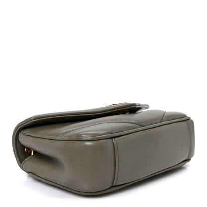 Saint Laurent Lambskin Chevron Quilted Mini LouLou Dark Strong Moss 5 of 14