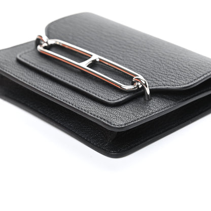 Hermes Chevre Mysore Roulis Slim Wallet Black 8 of 9