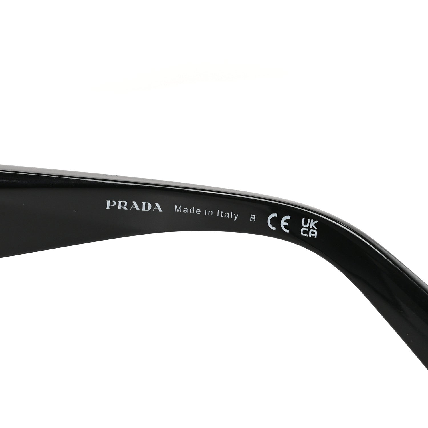 Prada Acetate Square Sunglasses SPR C07 Black 5 of 7