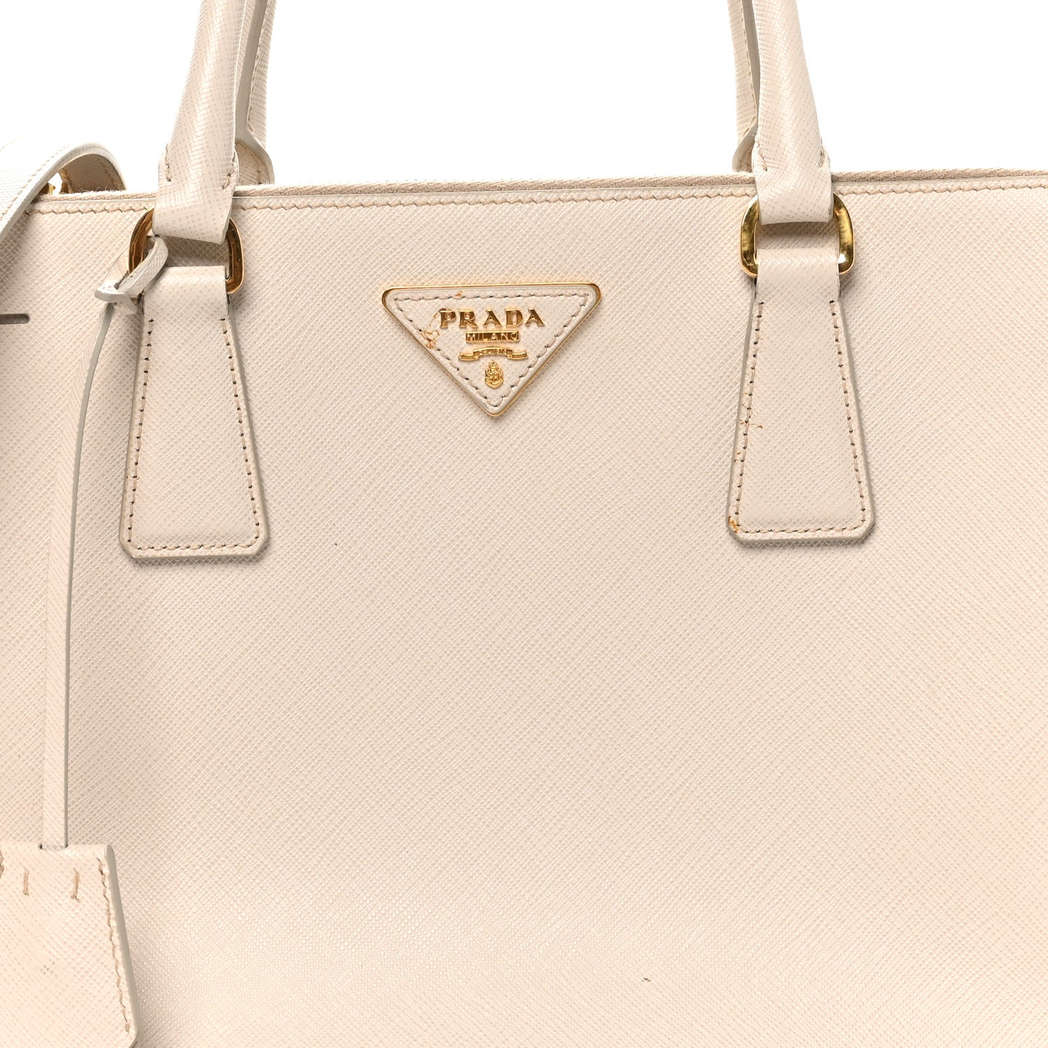 Prada Saffiano Lux Medium Galleria Double Zip Tote Talco 7 of 11