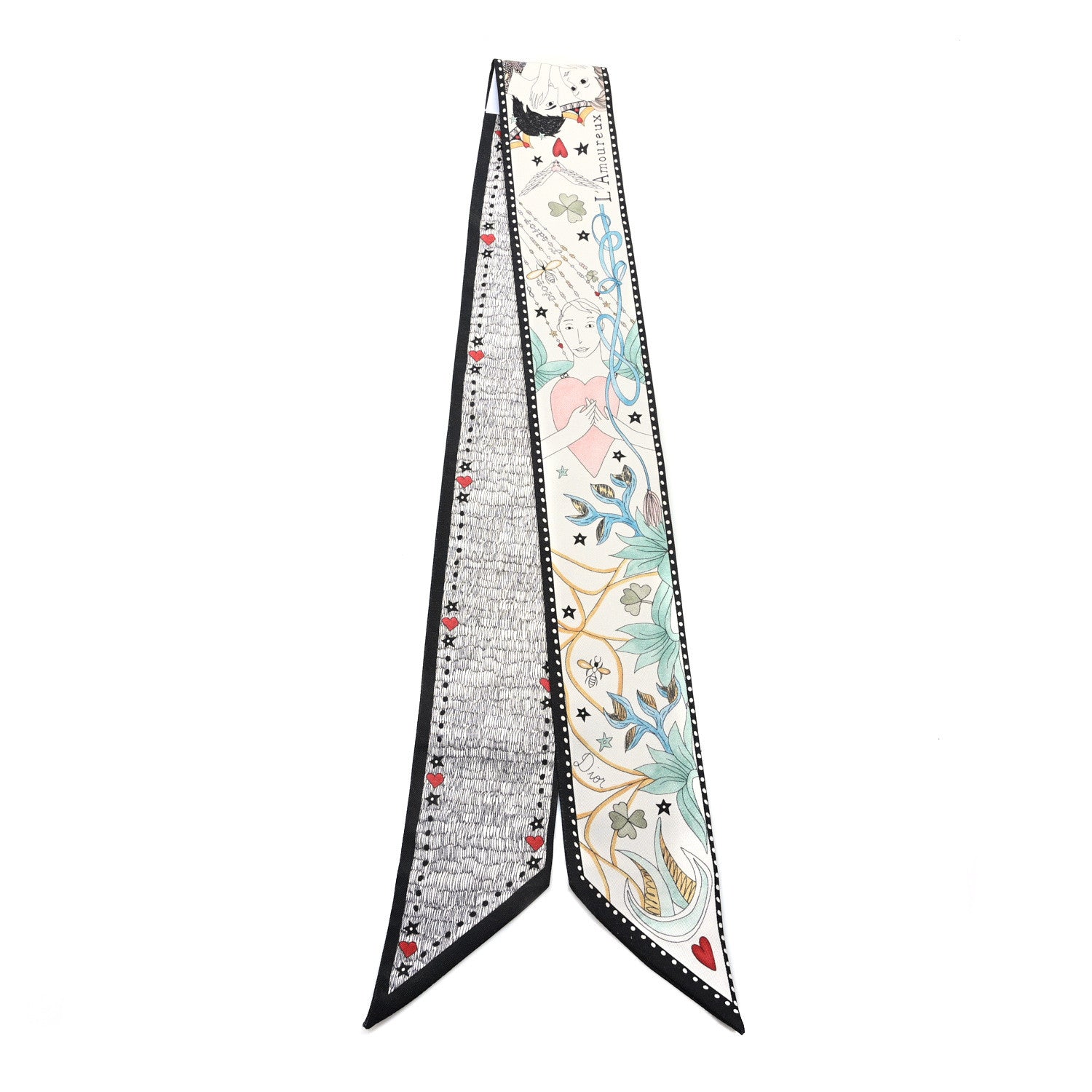 Christian Dior Silk L'Amoureux Mitzah Scarf 2 of 4