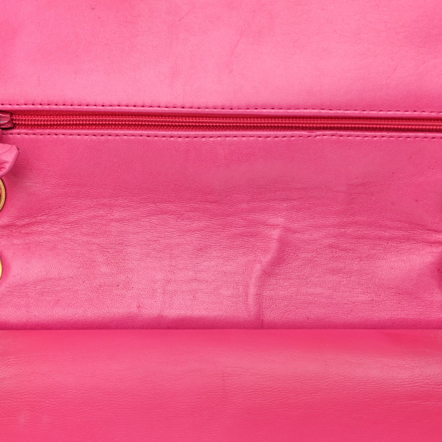 Chanel Satin Quilted Medium Double Flap Fuchsia 19 of 24
