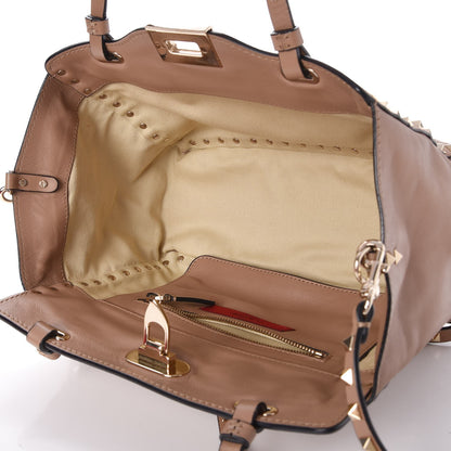 Valentino Garavani Vitello Small Rockstud Tote Alpaca 6 of 13