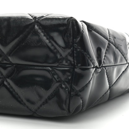 Chanel Vinyl Quilted In the Business Flap Bag Black 9 of 10