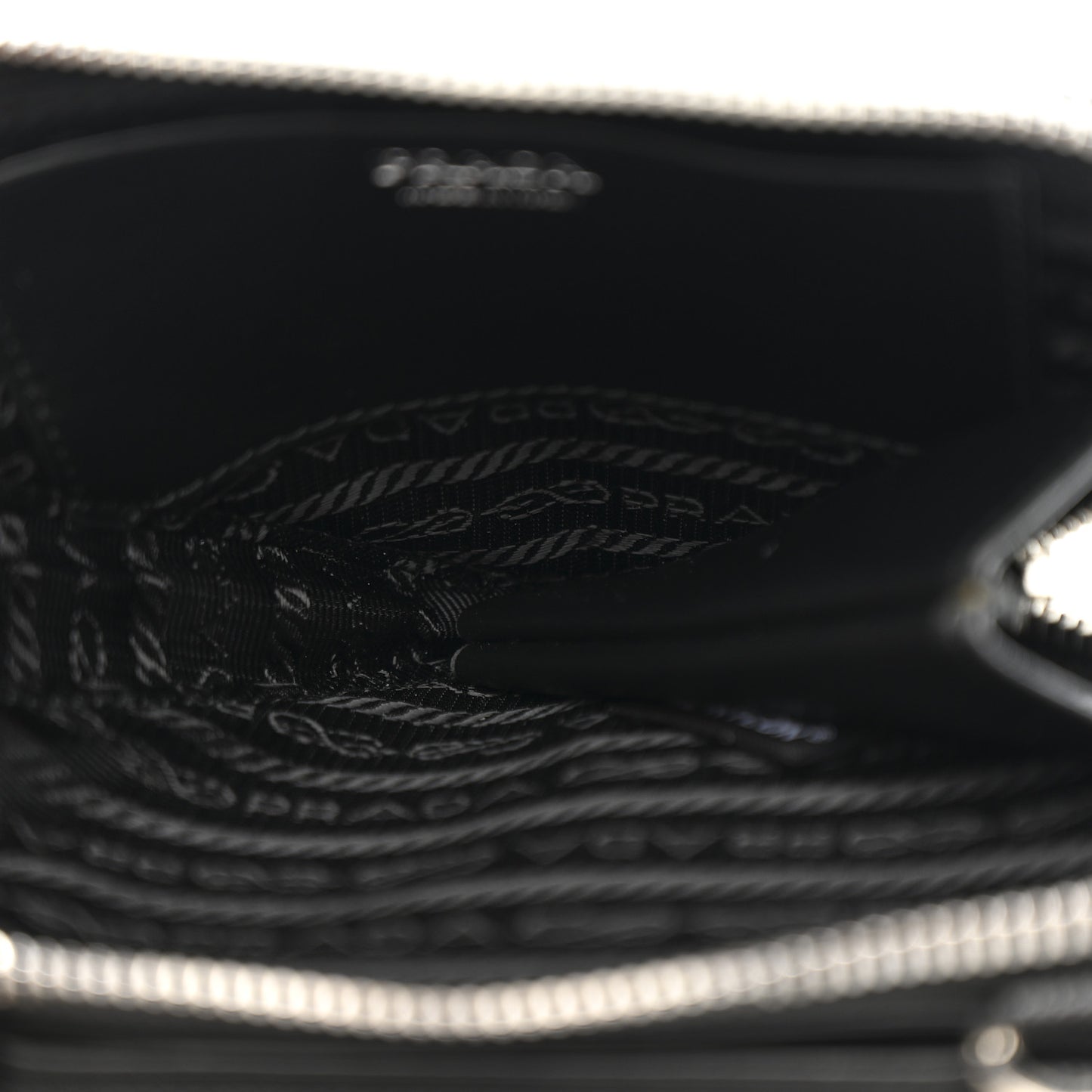 Saffiano Mini Triangle Crossbody Pouch Black