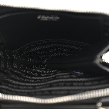 Prada Saffiano Mini Triangle Crossbody Pouch Black 5 of 12