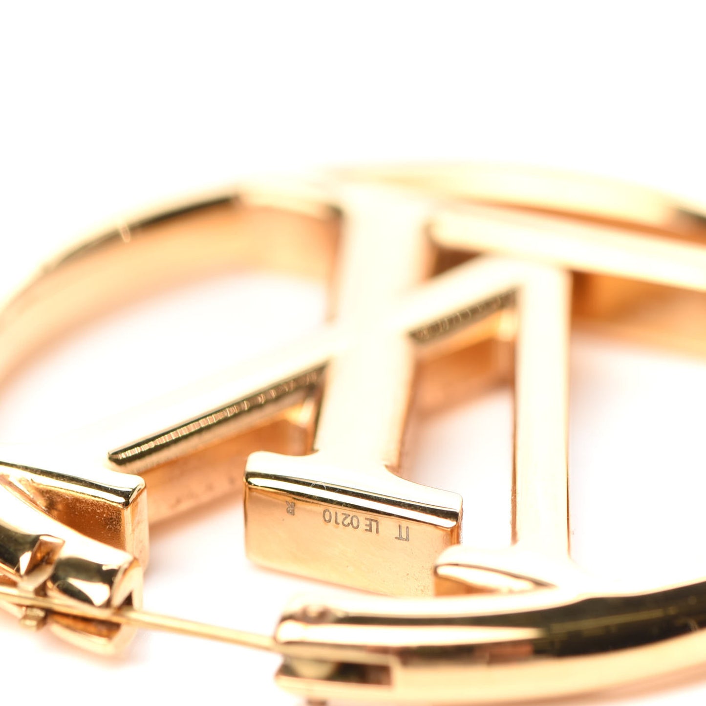 Metal Louise Hoop Earrings Gold