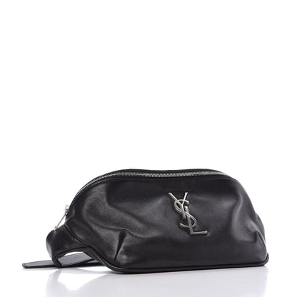 Saint Laurent Calfskin Monogram Belt Bag Black 4 of 10