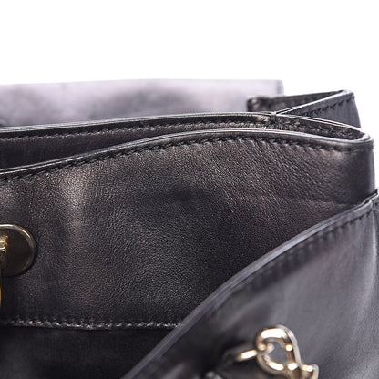 Valentino Garavani Vitello Rockstud Accordion Satchel Black 11 of 22