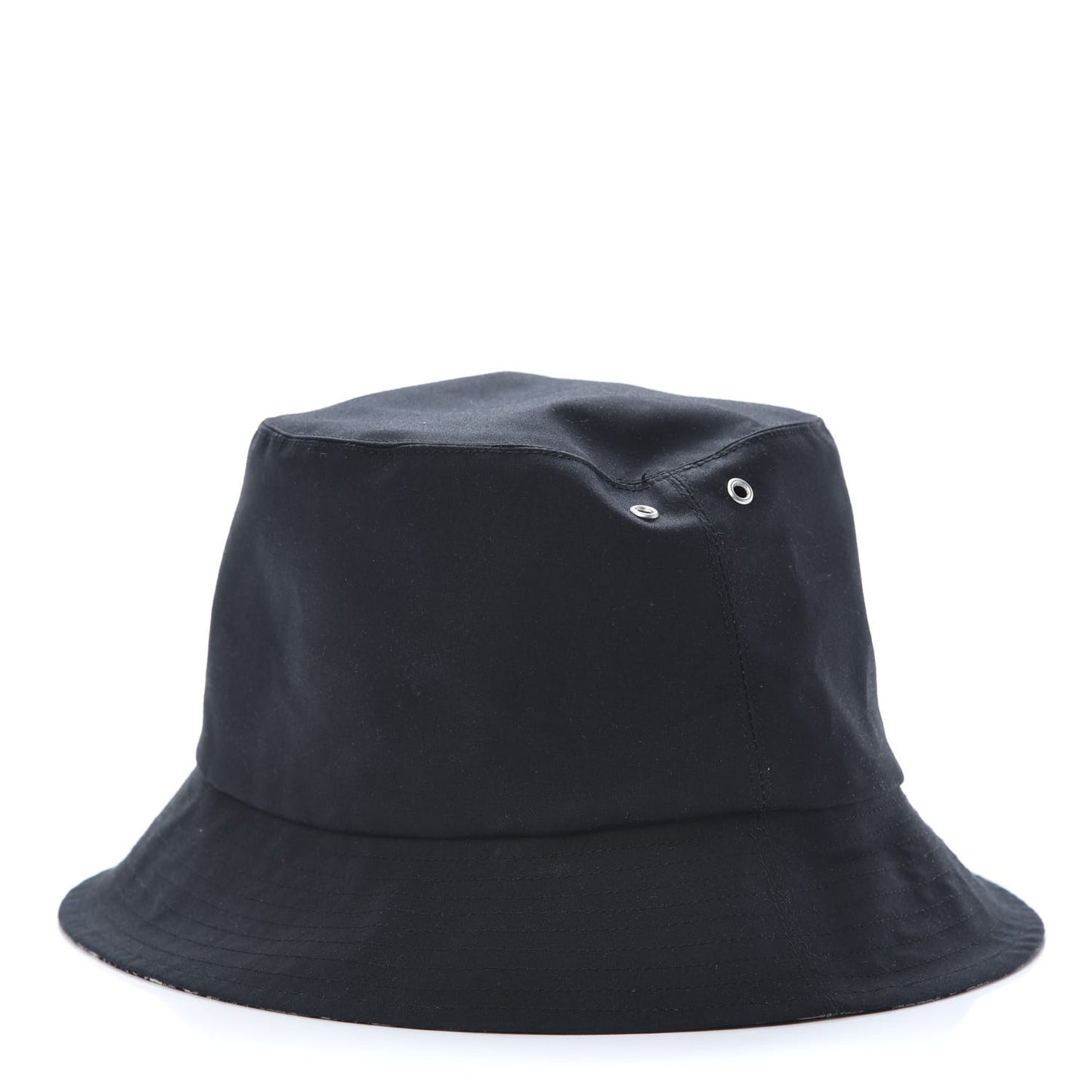 Polyester Cotton Oblique Teddy-D Brim Bucket Hat 58 Black