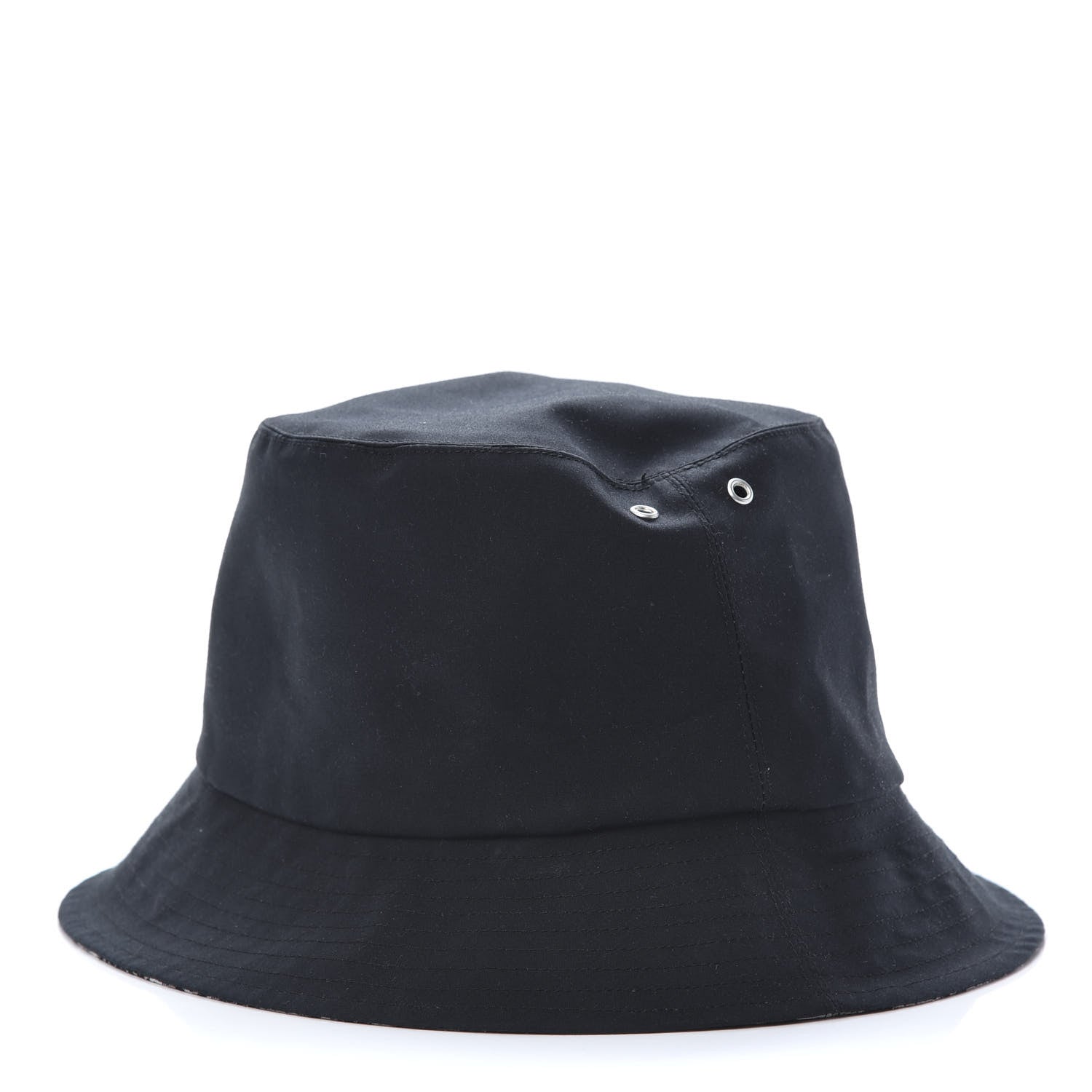 Christian Dior Polyester Cotton Oblique Teddy-D Brim Bucket Hat 58 Black 1 of 7