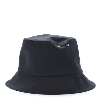 Christian Dior Polyester Cotton Oblique Teddy-D Brim Bucket Hat 58 Black 1 of 7