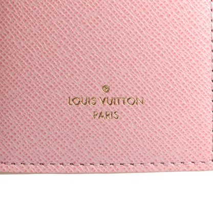 Louis Vuitton Damier Azur Victorine Wallet Rose Ballerine 6 of 7