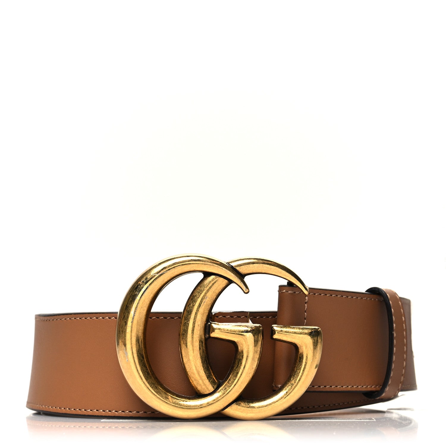 Gucci Calfskin Double G 40mm Belt 90 36 Brown 1 of 5