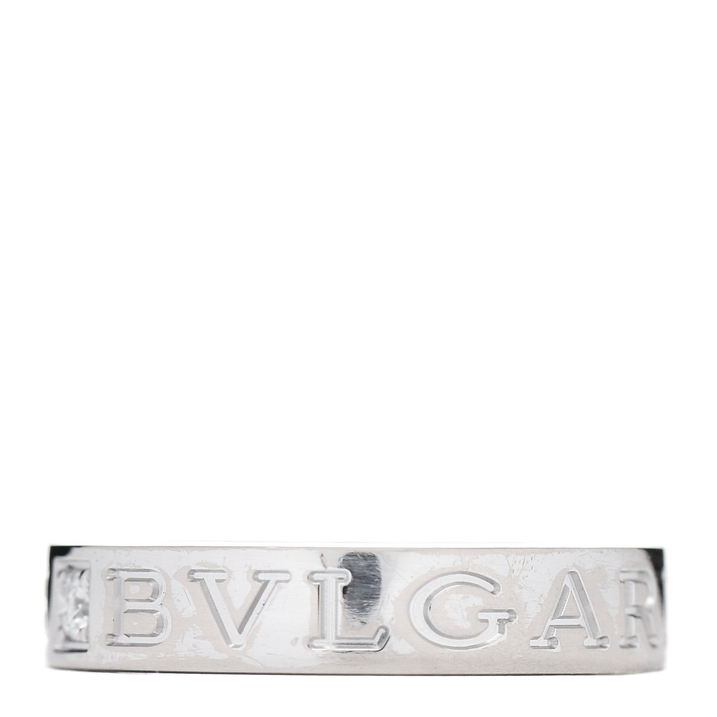 18K White Gold Diamond B.Zero1 Essential Band Ring 49 4.75