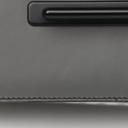 Prada City Calfskin Saffiano Studded Cahier Bag Mercurio 13 of 13