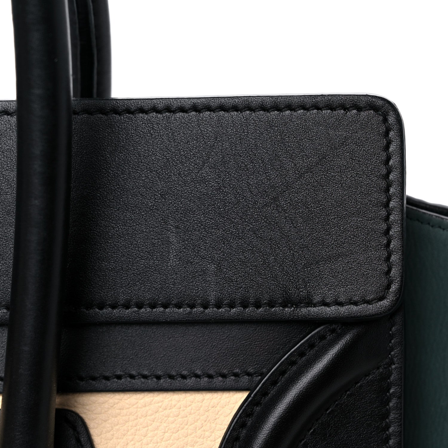Celine Smooth Drummed Calfskin Micro Tri-Color Luggage Teal 14 of 20