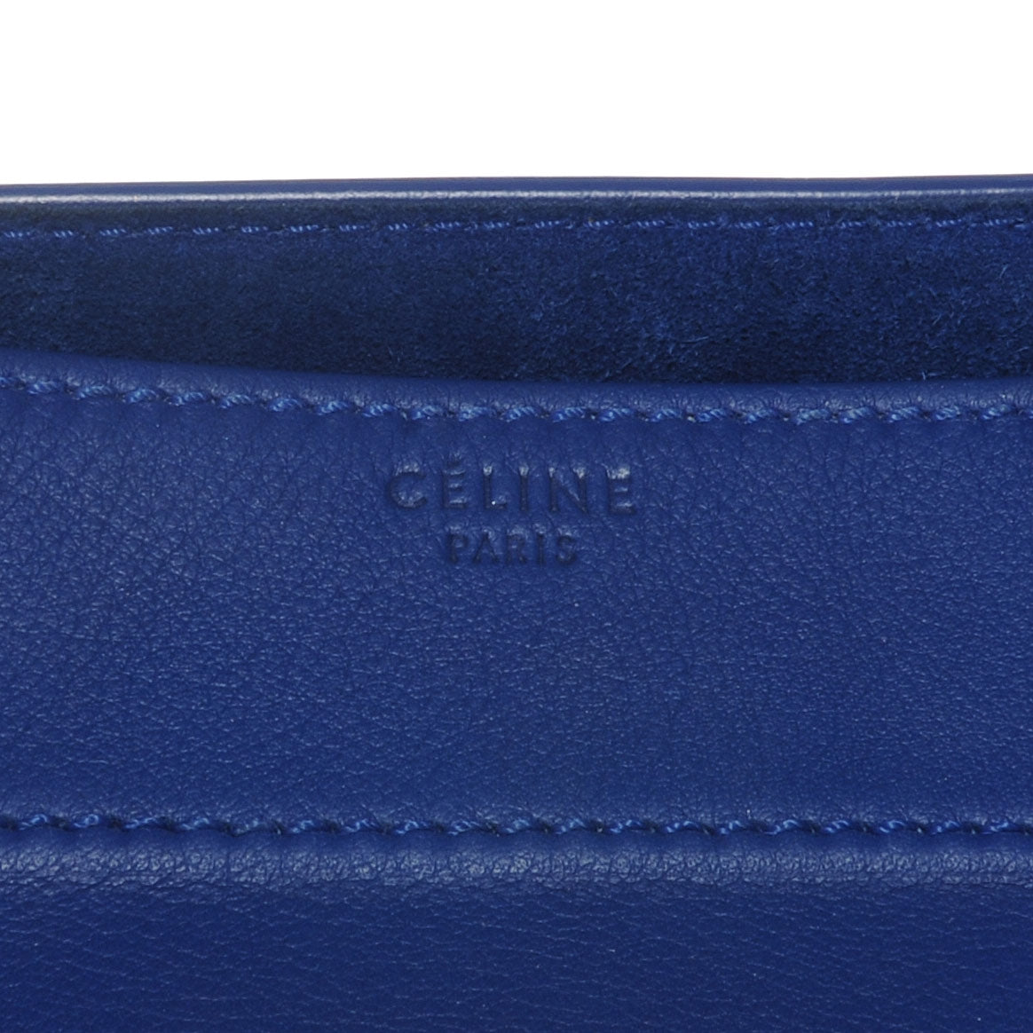 Celine Smooth Calfskin Medium Phantom Luggage Cobalt 5 of 9