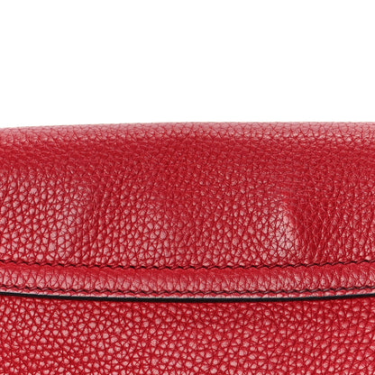 Gucci Pebbled Calfskin Medium Soho Flap Crossbody Tabasco Red 9 of 11