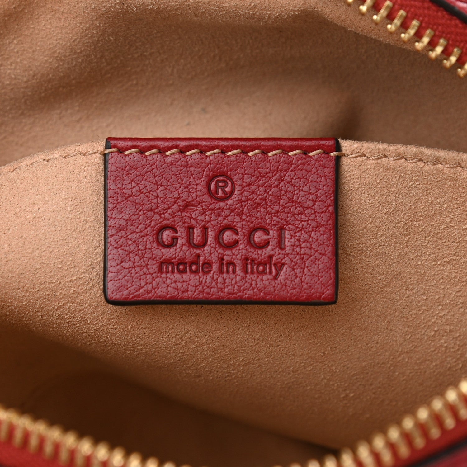 Gucci Suede Calfskin Web Mini Ophidia Shoulder Bag New Blue Romantic Cherry 6 of 11