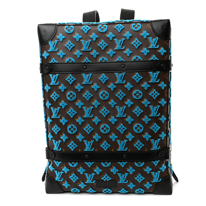 Louis Vuitton Monogram Tuffetage Soft Trunk Backpack PM Turquoise 1 of 11