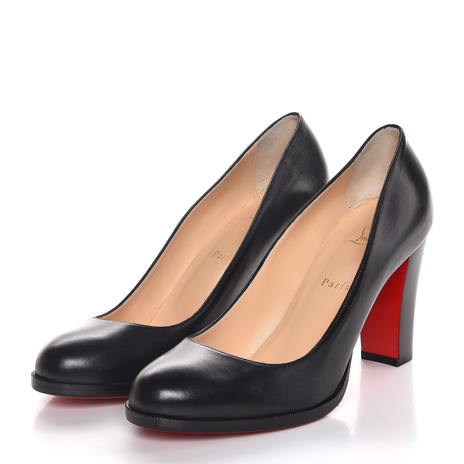 Christian Louboutin Shiny Nappa London B 85 Pumps 41 Black 3 of 9