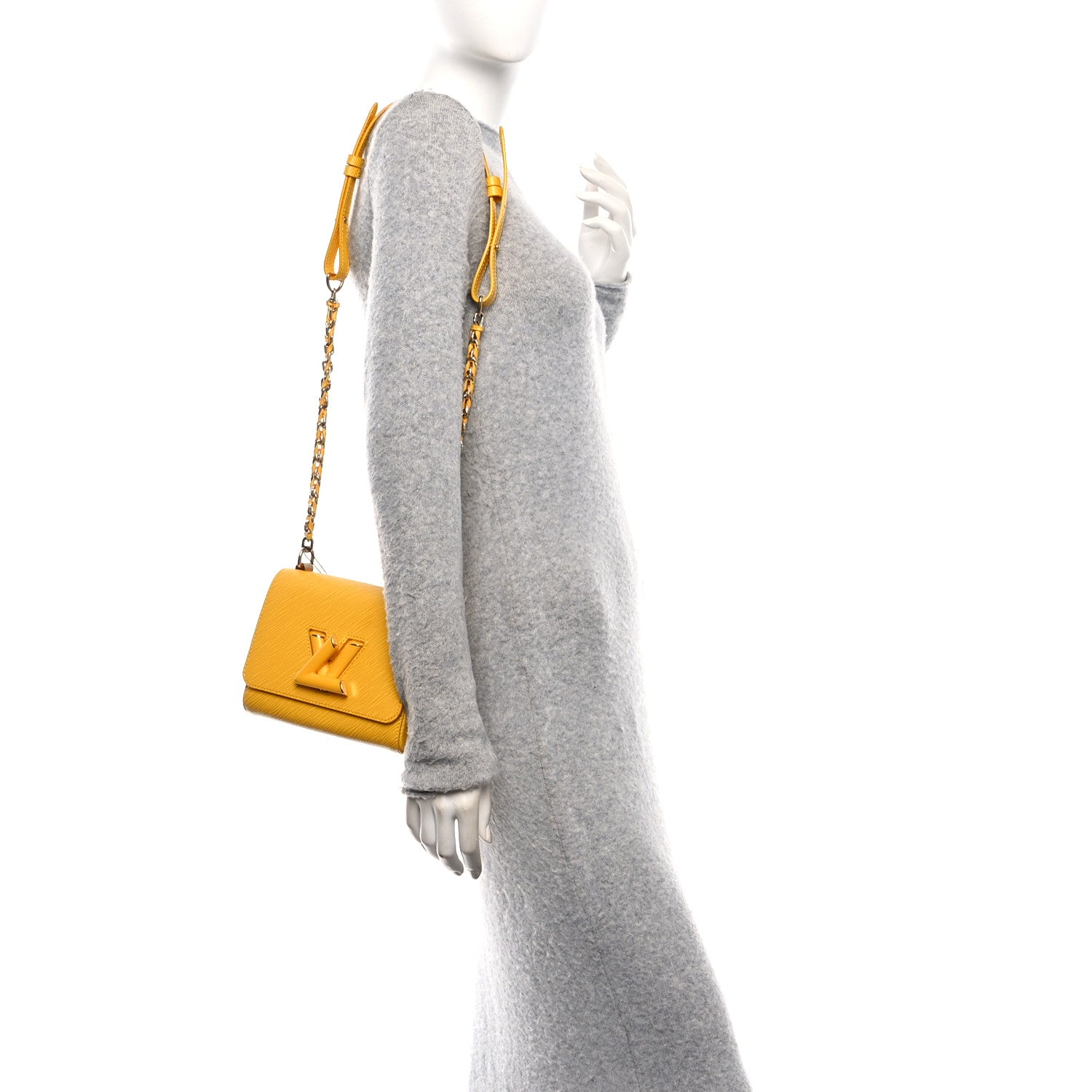 Louis Vuitton Epi Twist Shoulder Bag PM Sunflower 2 of 9