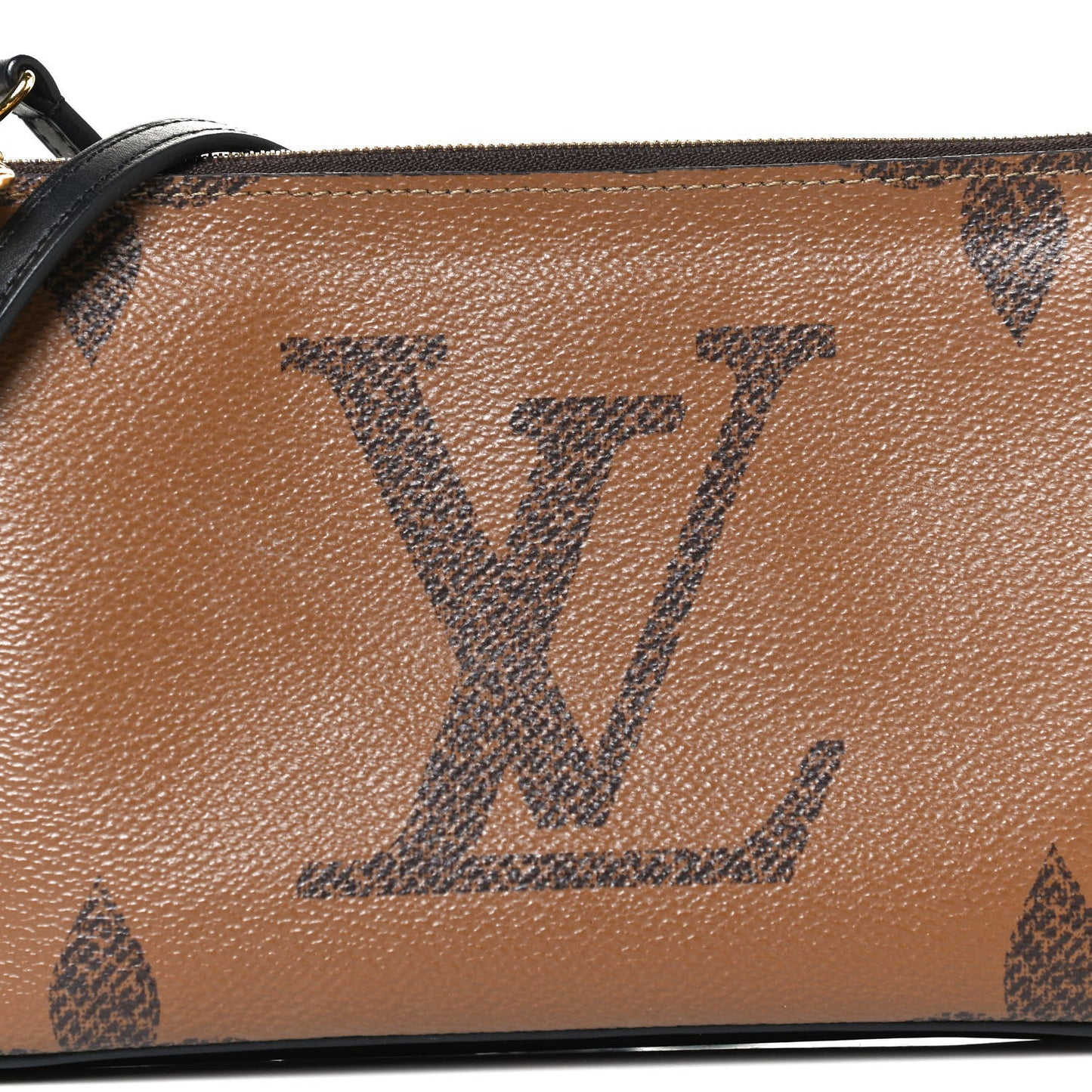 Reverse Monogram Giant Double Zip Pochette