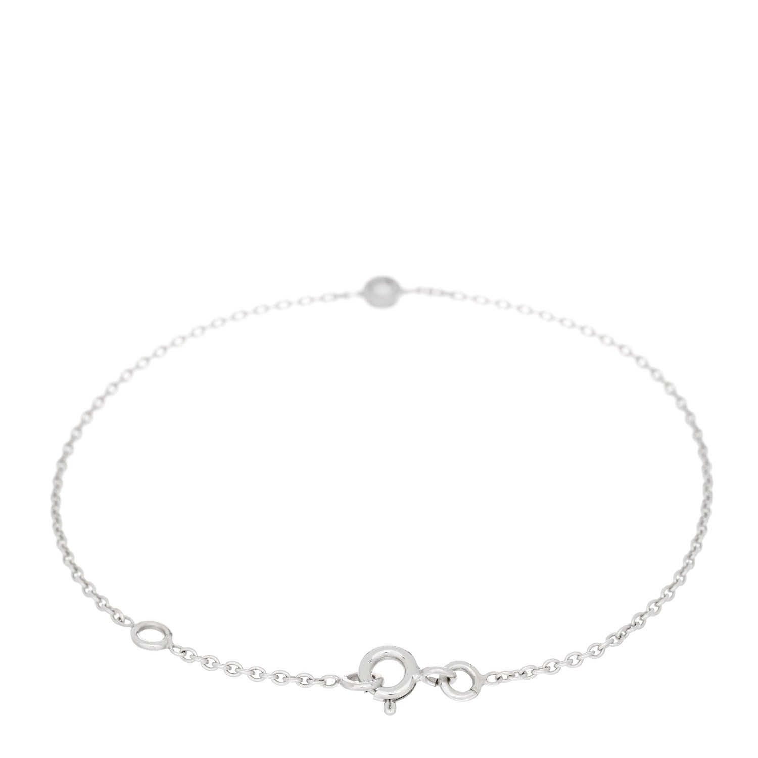 Christian Dior 18K White Gold Diamond Station Bracelet 2 of 3