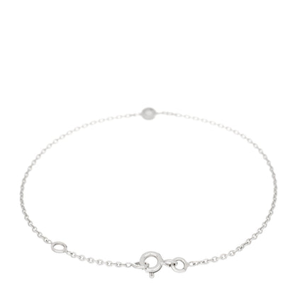 Christian Dior 18K White Gold Diamond Station Bracelet 2 of 3