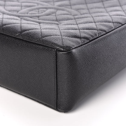 Chanel Caviar Quilted Petit Shopping Tote PST Black 5 of 10