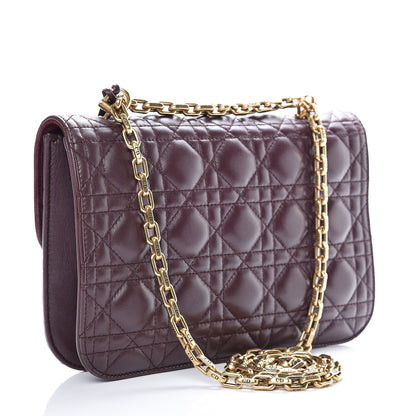 Christian Dior Lambskin Cannage Large Dioraddict Flap Bag Burgundy 3 of 15