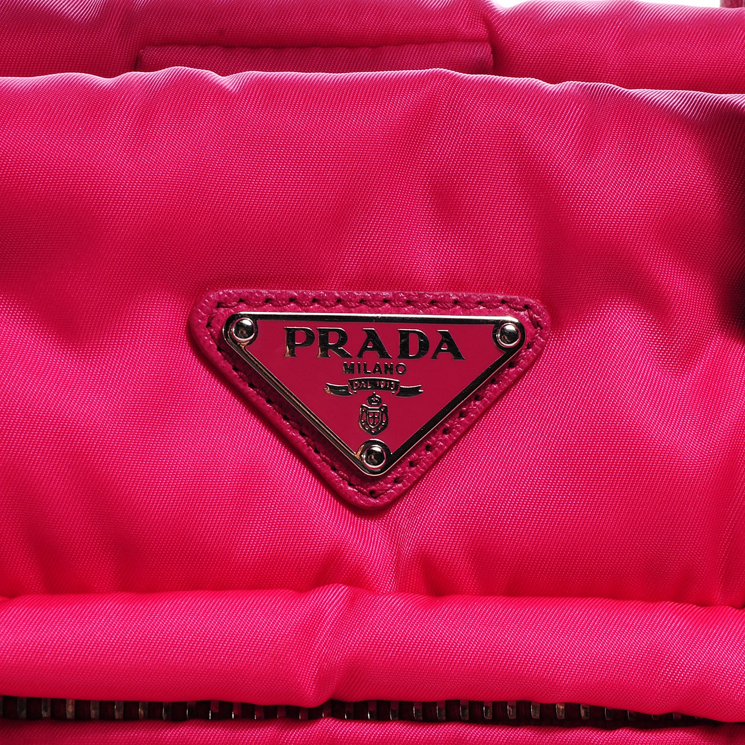 Prada Tessuto Bomber Small Tote Fuxia 9 of 9