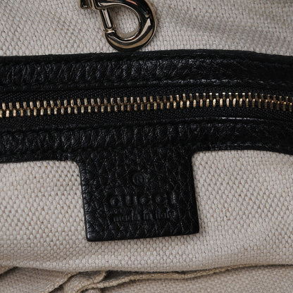 Gucci Pebbled Calfskin Large Soho Chain Shoulder Bag Black 6 of 8