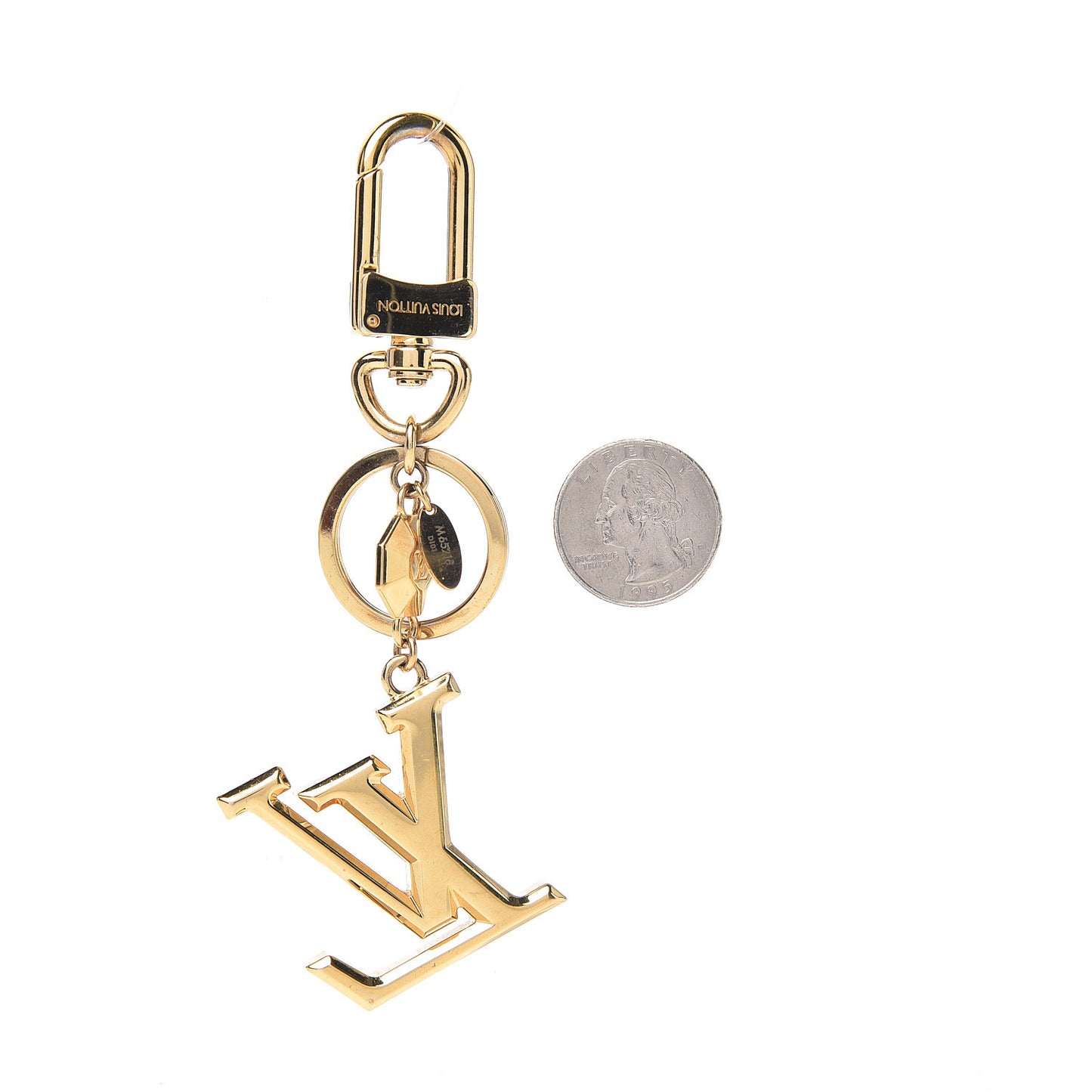LV Facettes Bag Charm Key Holder Gold