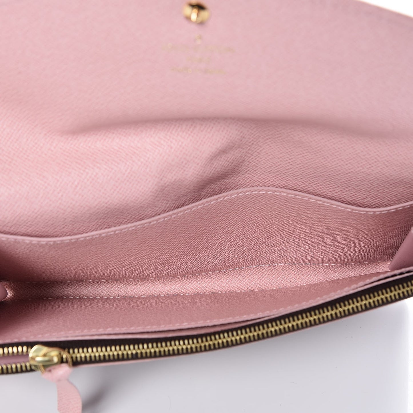Damier Ebene Caissa Wallet Rose Ballerine