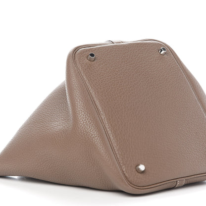 Hermes Taurillon Clemence Picotin 22 MM Etoupe 8 of 9