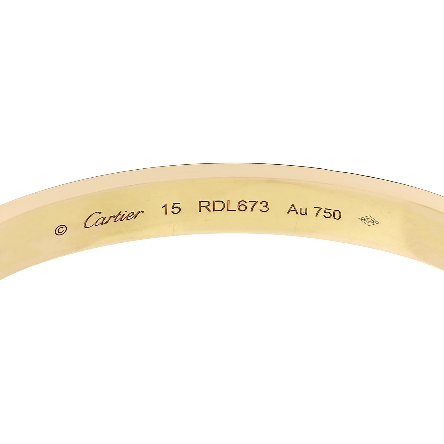 18K Yellow Gold LOVE Bracelet 15