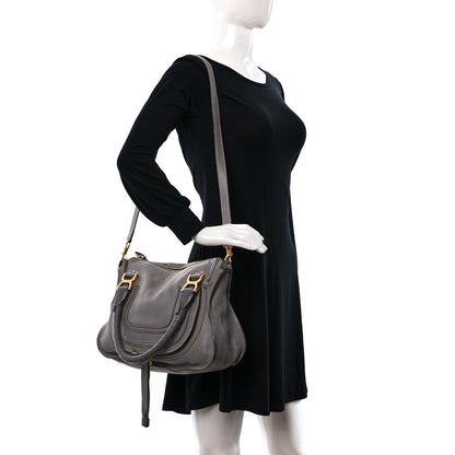 Chloe Calfskin Medium Marcie Satchel Cashmere Grey 2 of 9