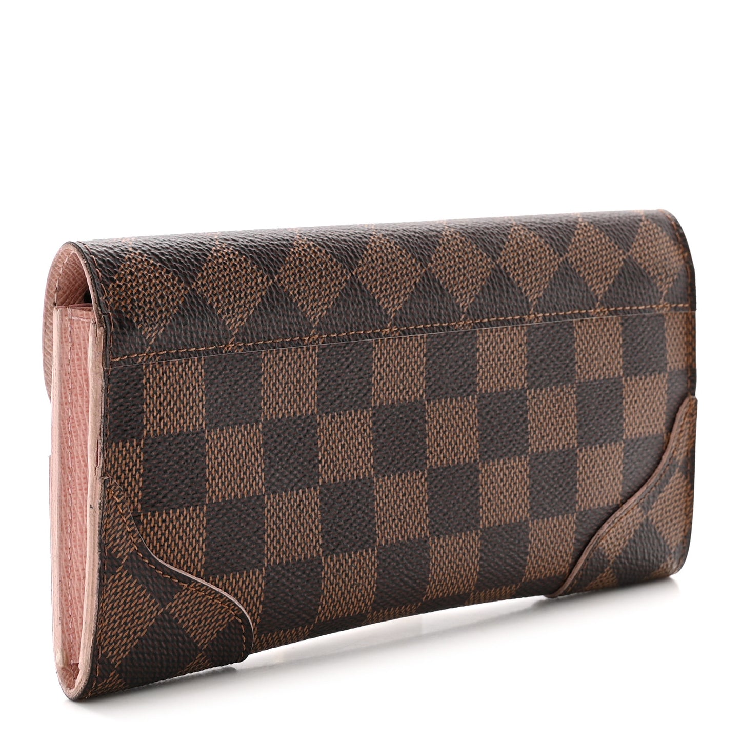 Damier Ebene Caissa Wallet Rose Ballerine