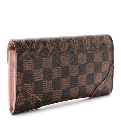 Louis Vuitton Damier Ebene Caissa Wallet Rose Ballerine 3 of 6