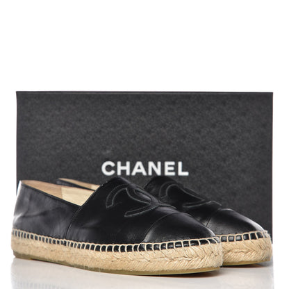 Chanel Lambskin CC Espadrilles 39 Black 12 of 12