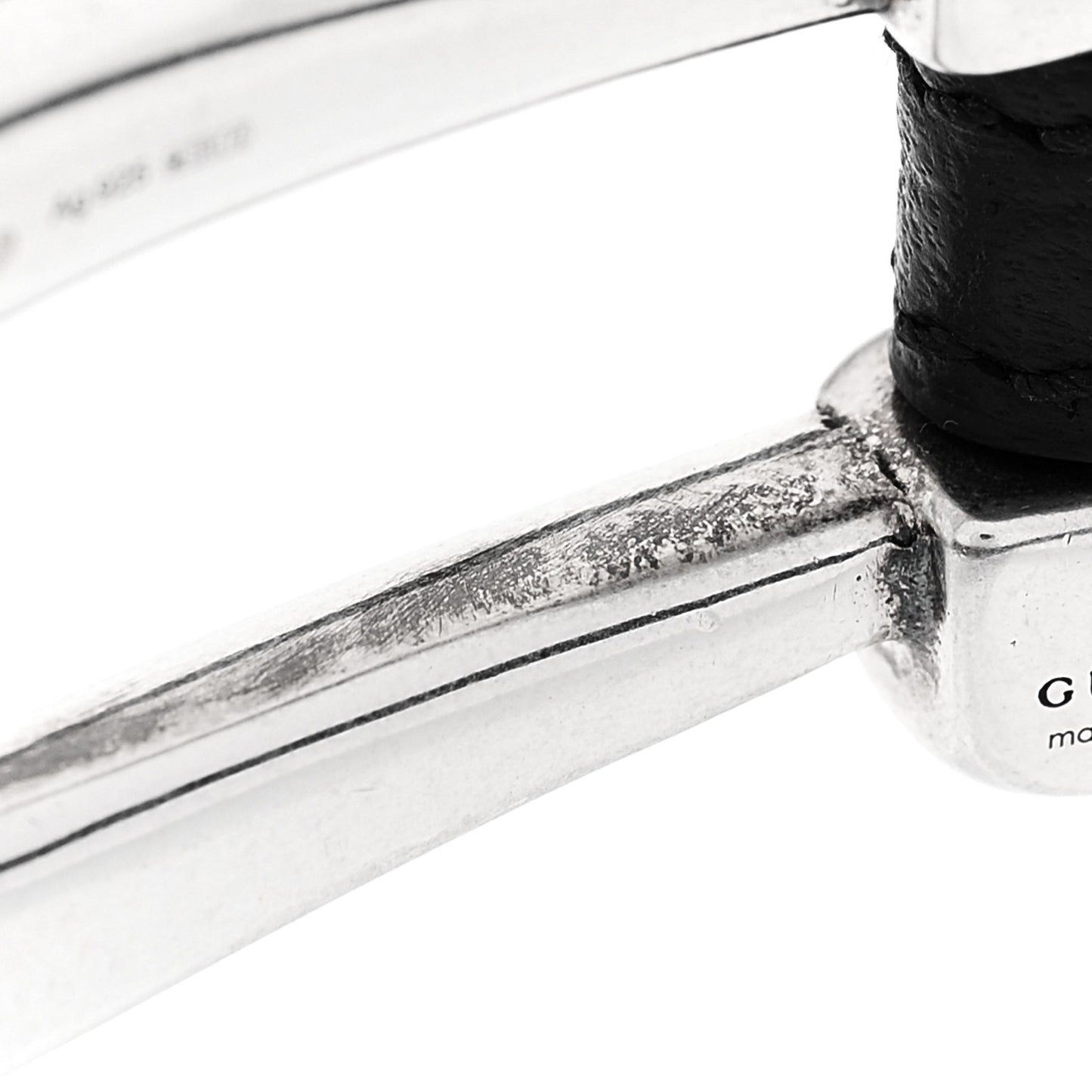 Sterling Silver Calfskin Horsebit Bracelet