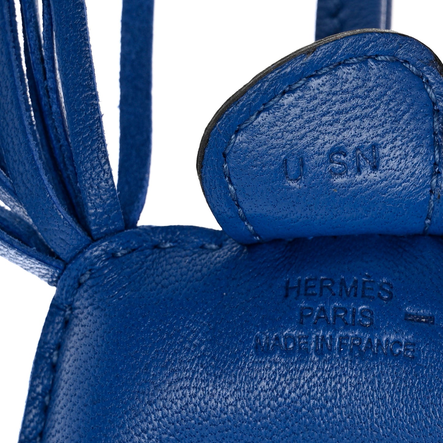 Milo Lambskin Lizard Touch Grigri Rodeo Horse Bag Charm PM Bleu France Bleu Saphir