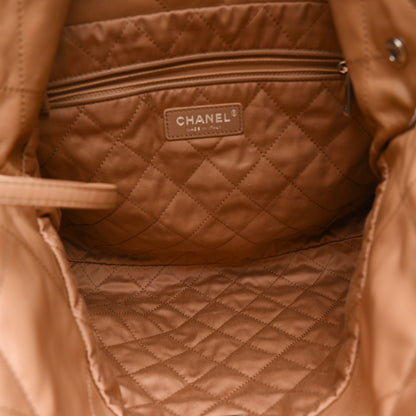 Chanel Shiny Calfskin Quilted Small Chanel 22 Beige 6 of 11