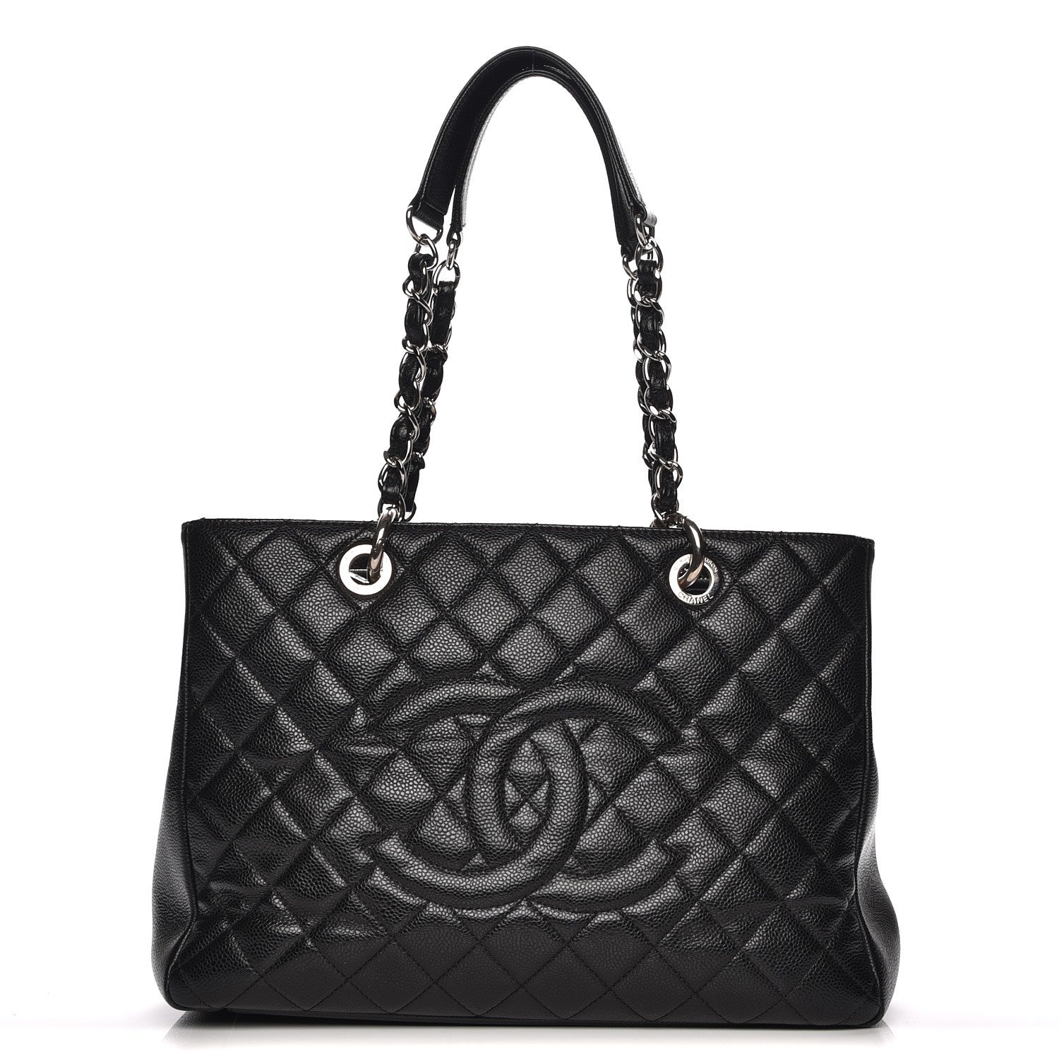 Chanel Caviar Quilted Grand Shopping Tote GST Black 1 of 8
