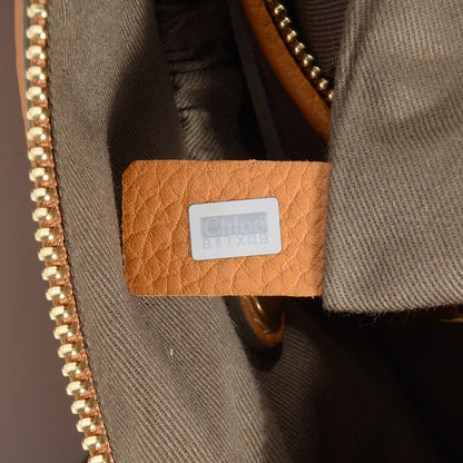 Chloe Calfskin Medium Marcie Satchel Brown Sugar 8 of 9