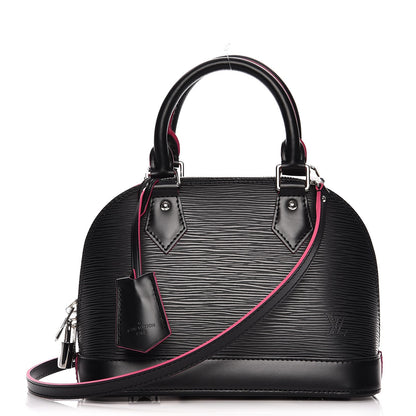 Louis Vuitton Epi Alma BB Black Hot Pink 1 of 8