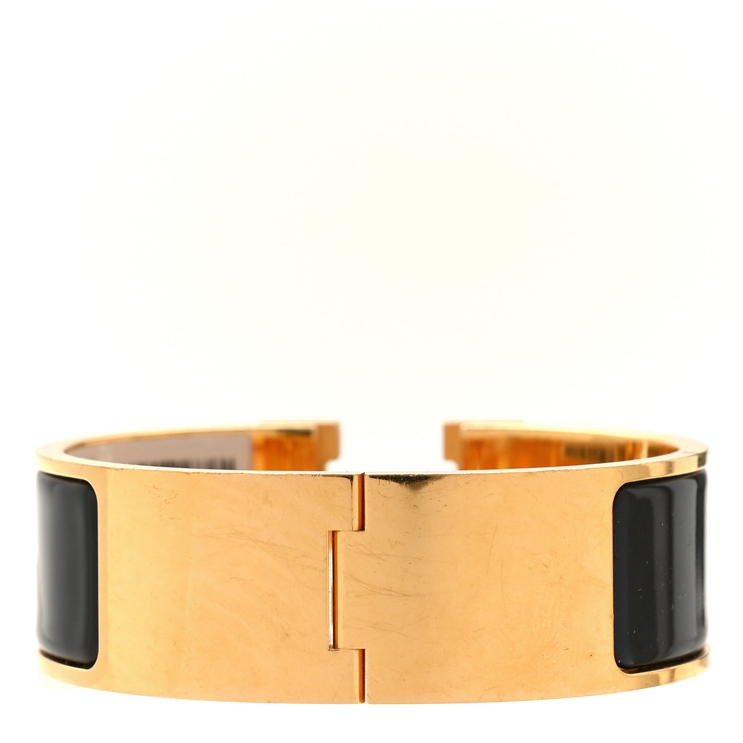 Enamel Wide Clic Clac H Bracelet PM Black